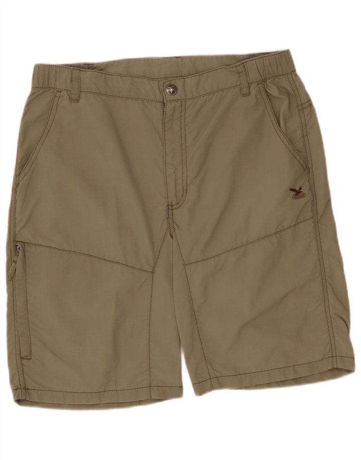 Shorts cargo masculinos SALEWA grandes W34 cáqui nylon
