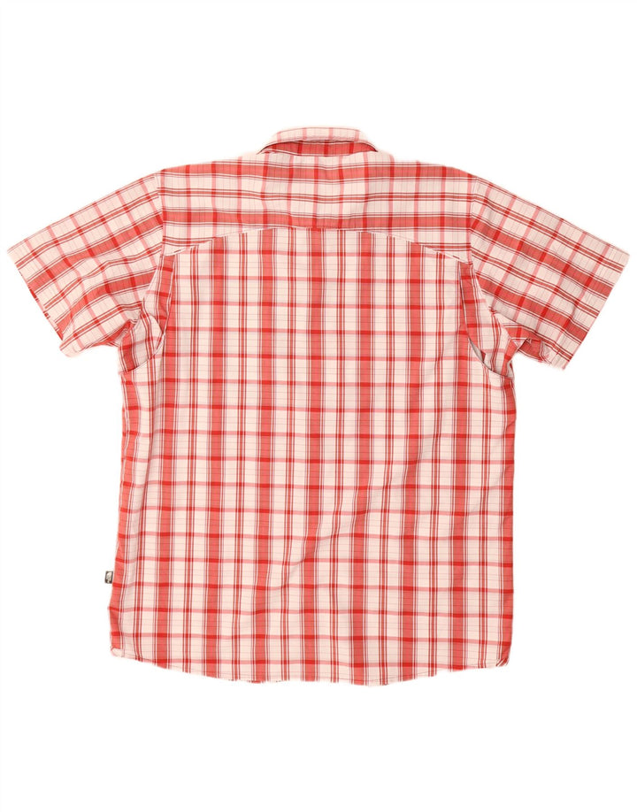 Camisa masculina de manga curta The North Face XL Red Check Nylon