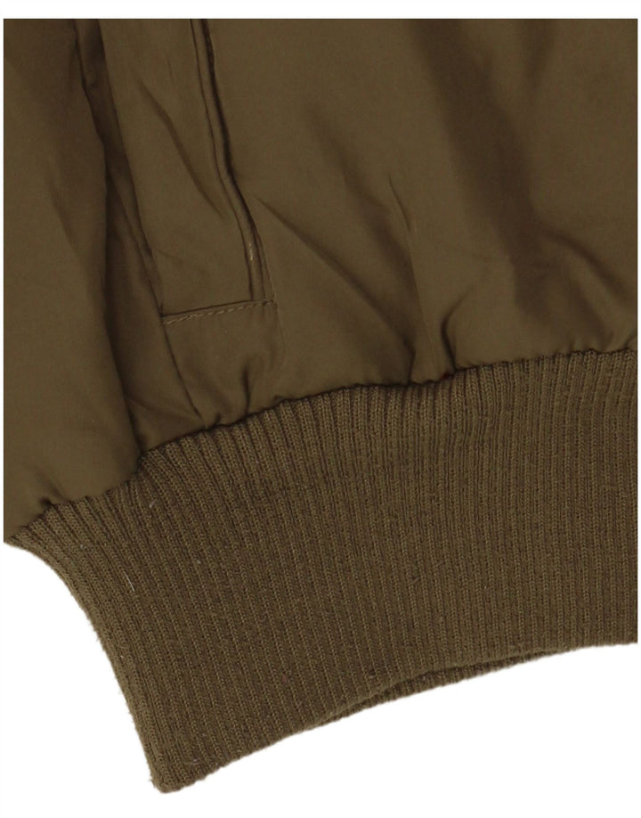 Jaqueta acolchoada com capuz grande para mulheres LEE UK 10 poliéster cáqui pequeno