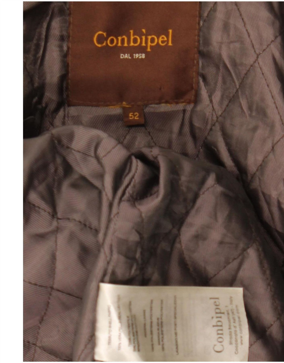 Jaqueta de couro militar masculina Conbipel IT 52 couro cinza grande