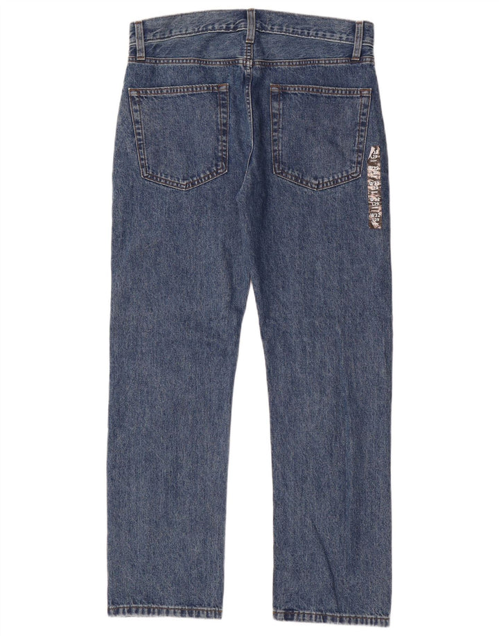 Jeans retos masculinos Marks & Spencer W32 L29 algodão azul