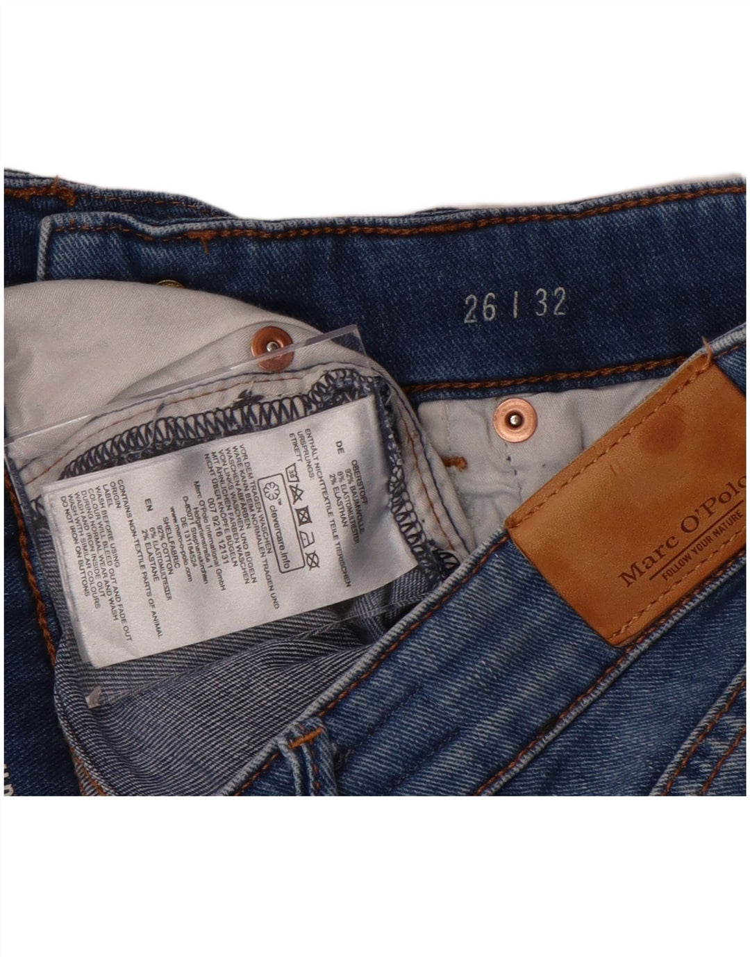 Calça Jeans Slim Feminina Marc O'Polo W26 L32 Azul Algodão