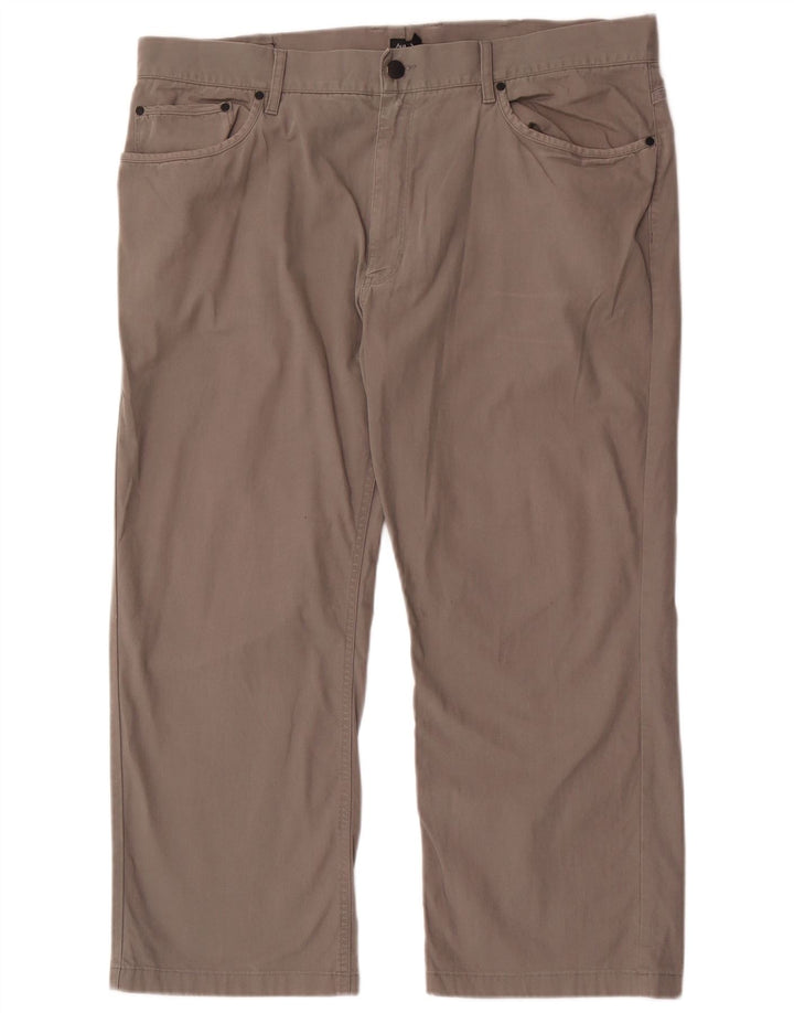 Calça masculina Marks & Spencer Autograph reta cortada W40 L25 cinza