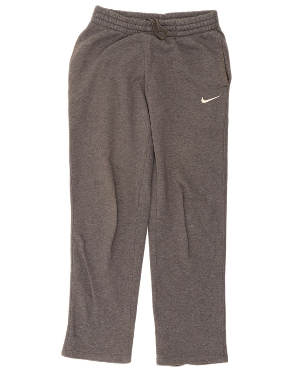 Calça de treino masculina Nike pequena cinza algodão
