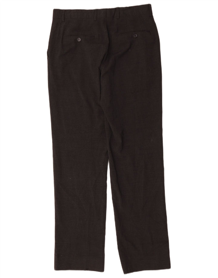 Calça masculina Zara Straight Suit EU 42 Grande W32 L33 Cinza Poliéster