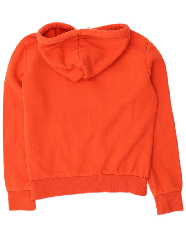 Suéter com capuz gráfico masculino Superdry pequeno algodão laranja