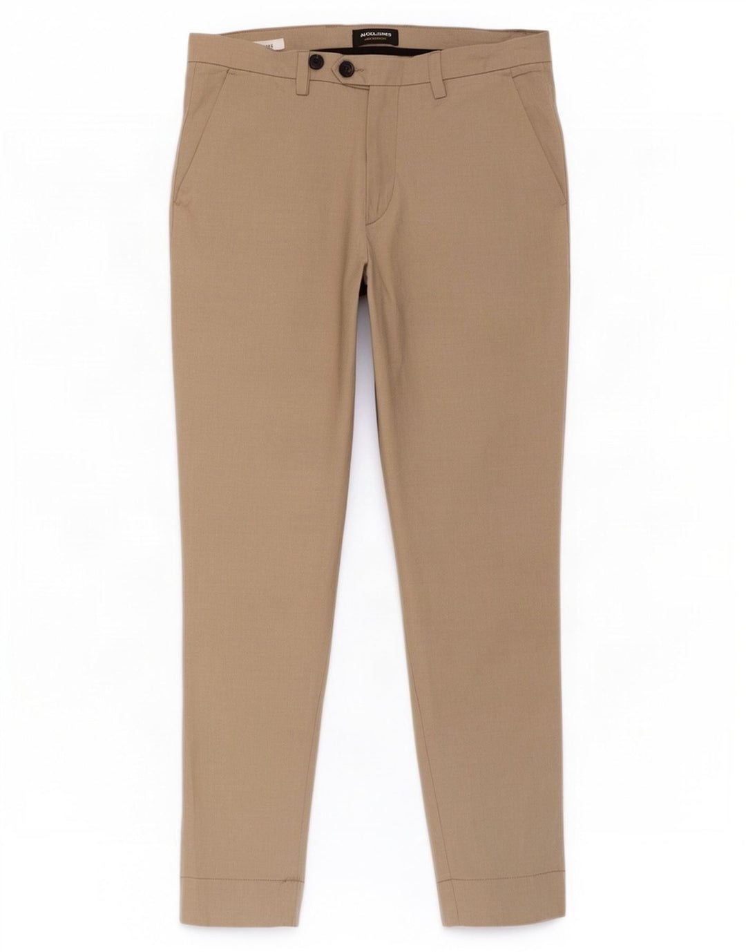 Calça Chino Cônica Masculina Jack & Jones W34 L32 Poliéster Bege