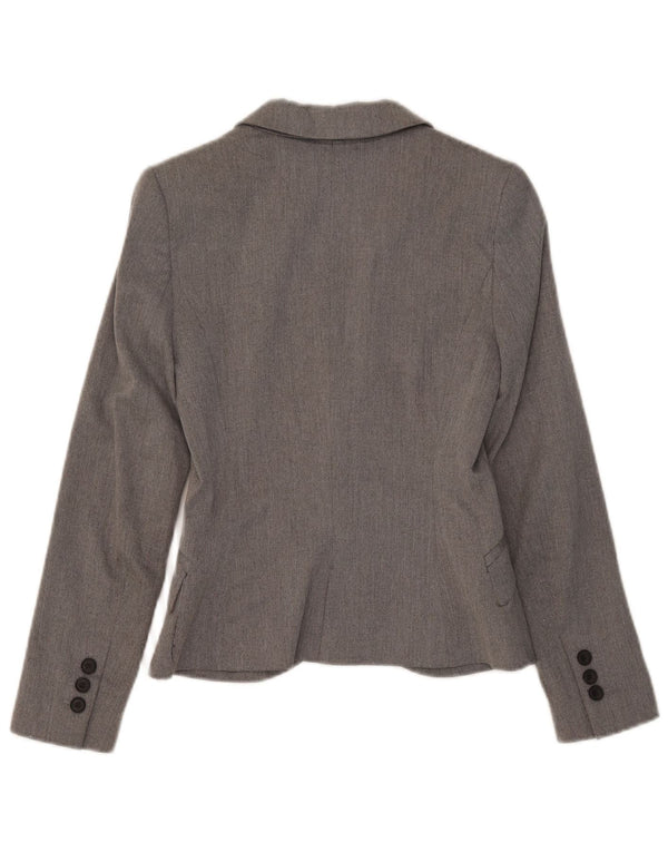 Jaqueta blazer feminina Zara com 1 botão Reino Unido 6 XS cinza