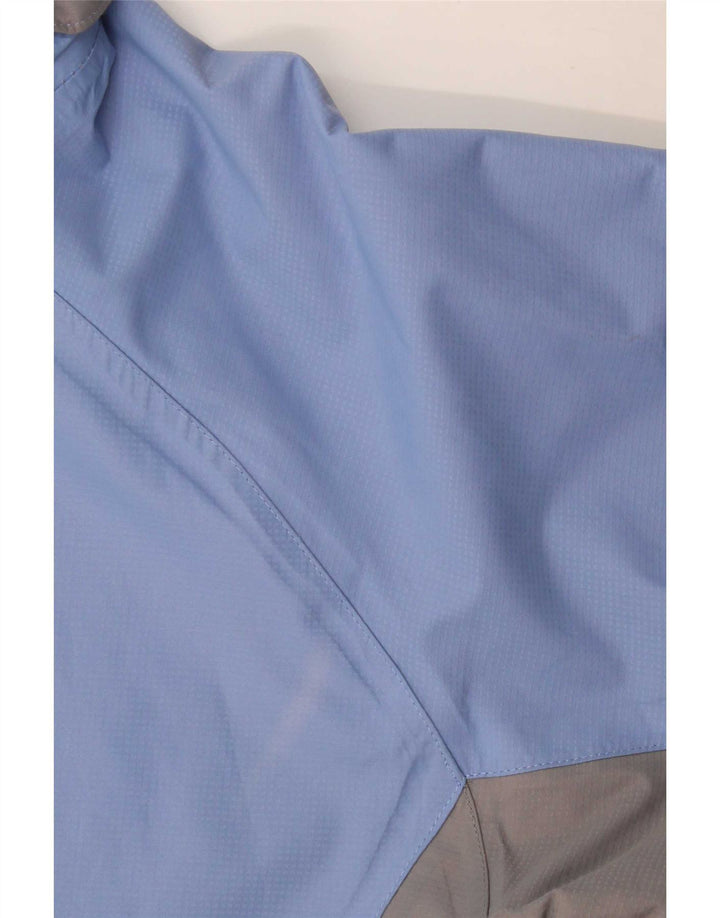 Columbia Womens Interchange Rain Jacket UK 14 grande bloco colorido azul