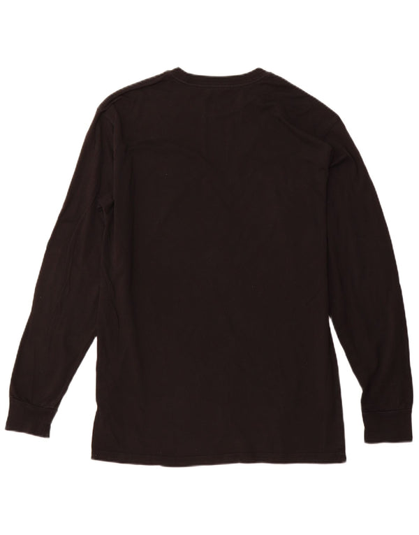 VANS Masculino Classic Fit Graphic Top Manga Longa Médio Algodão Preto