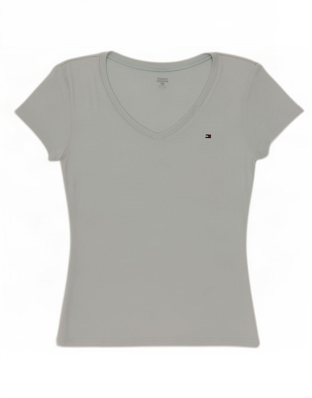 Tommy Hilfiger Camiseta Feminina Top UK 12 Médio Azul