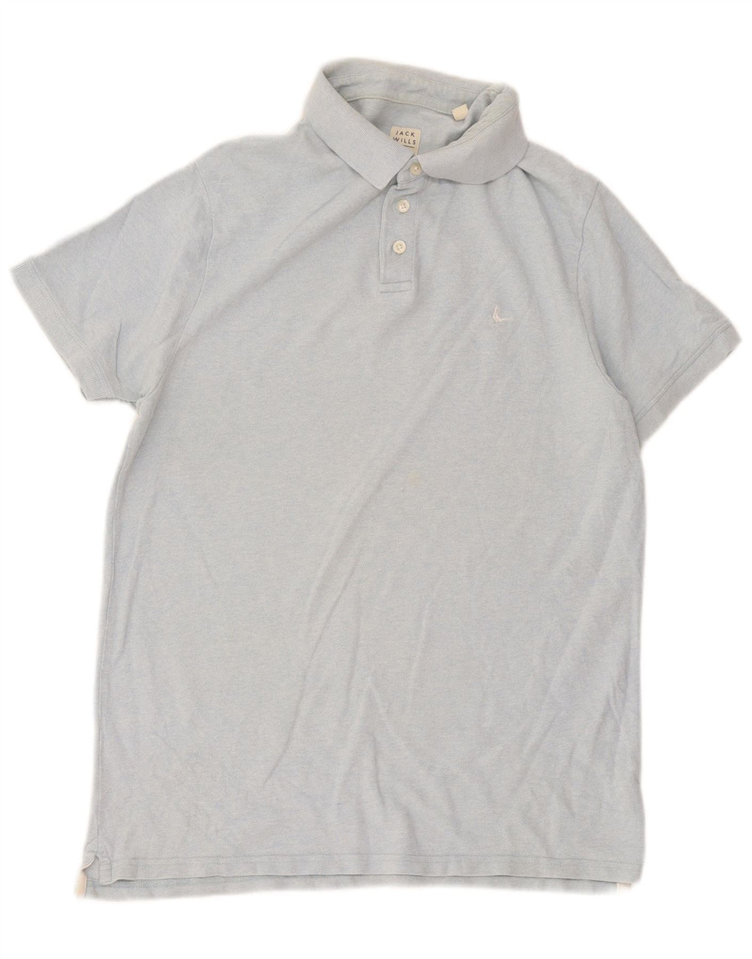 Camisa polo masculina Jack Wills grande algodão azul