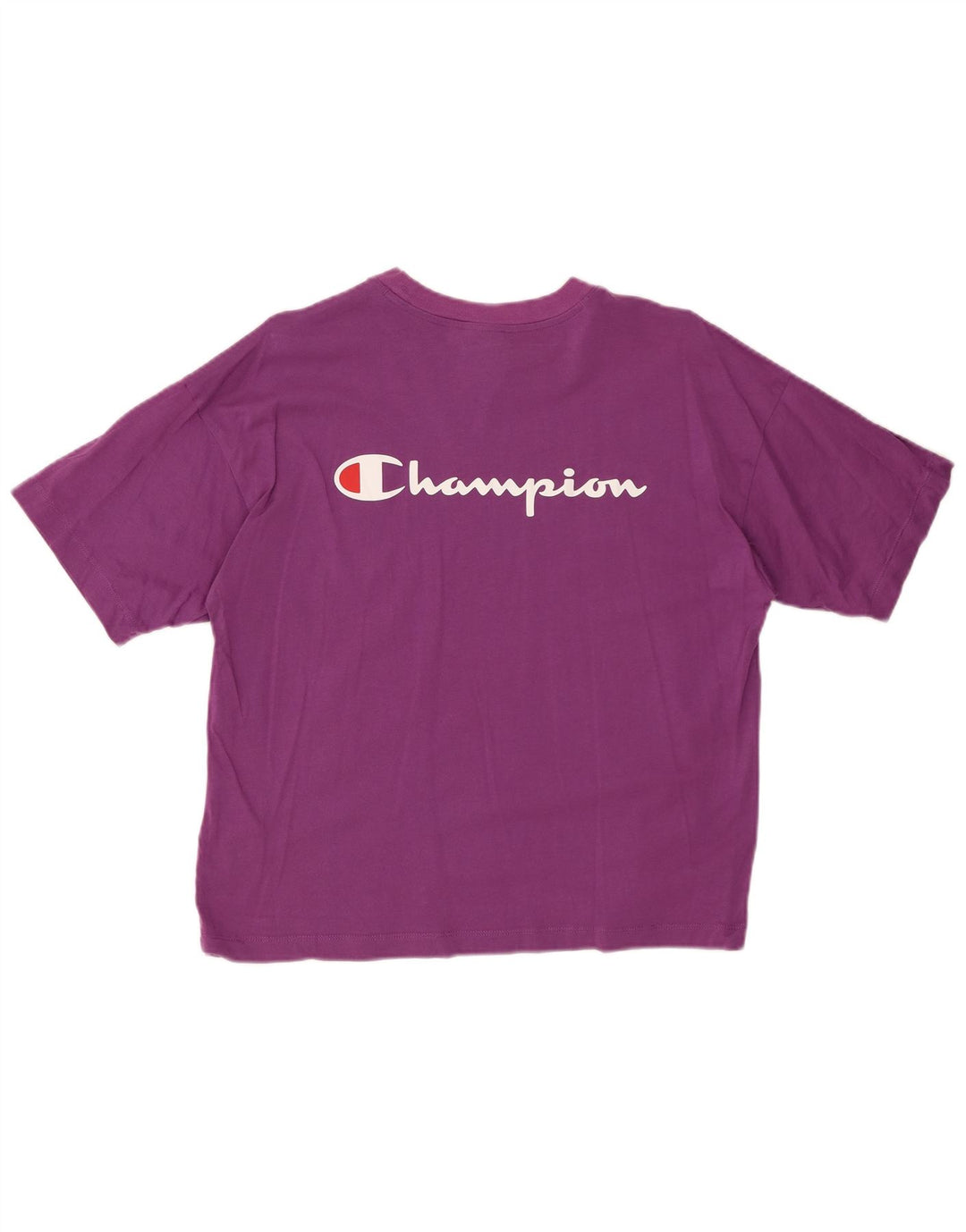 Camiseta feminina com estampa CHAMPION UK 14 algodão roxo médio