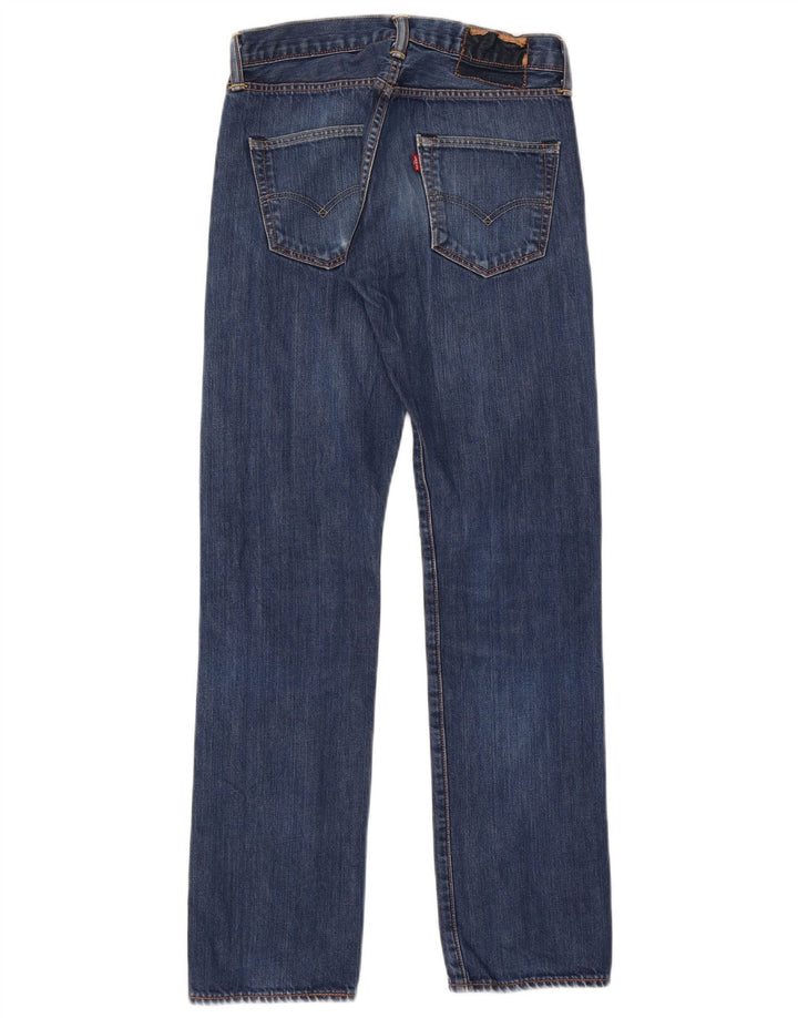 Jeans retos masculinos Levi's W28 L32 algodão azul