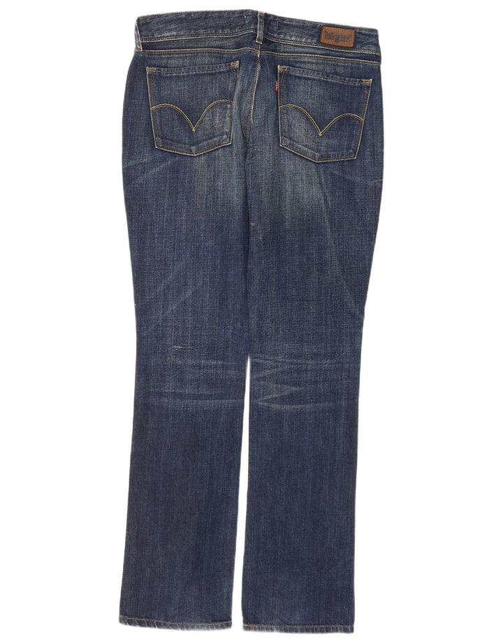 Calça jeans feminina Levi's 470 Straight W33 L34 azul marinho algodão