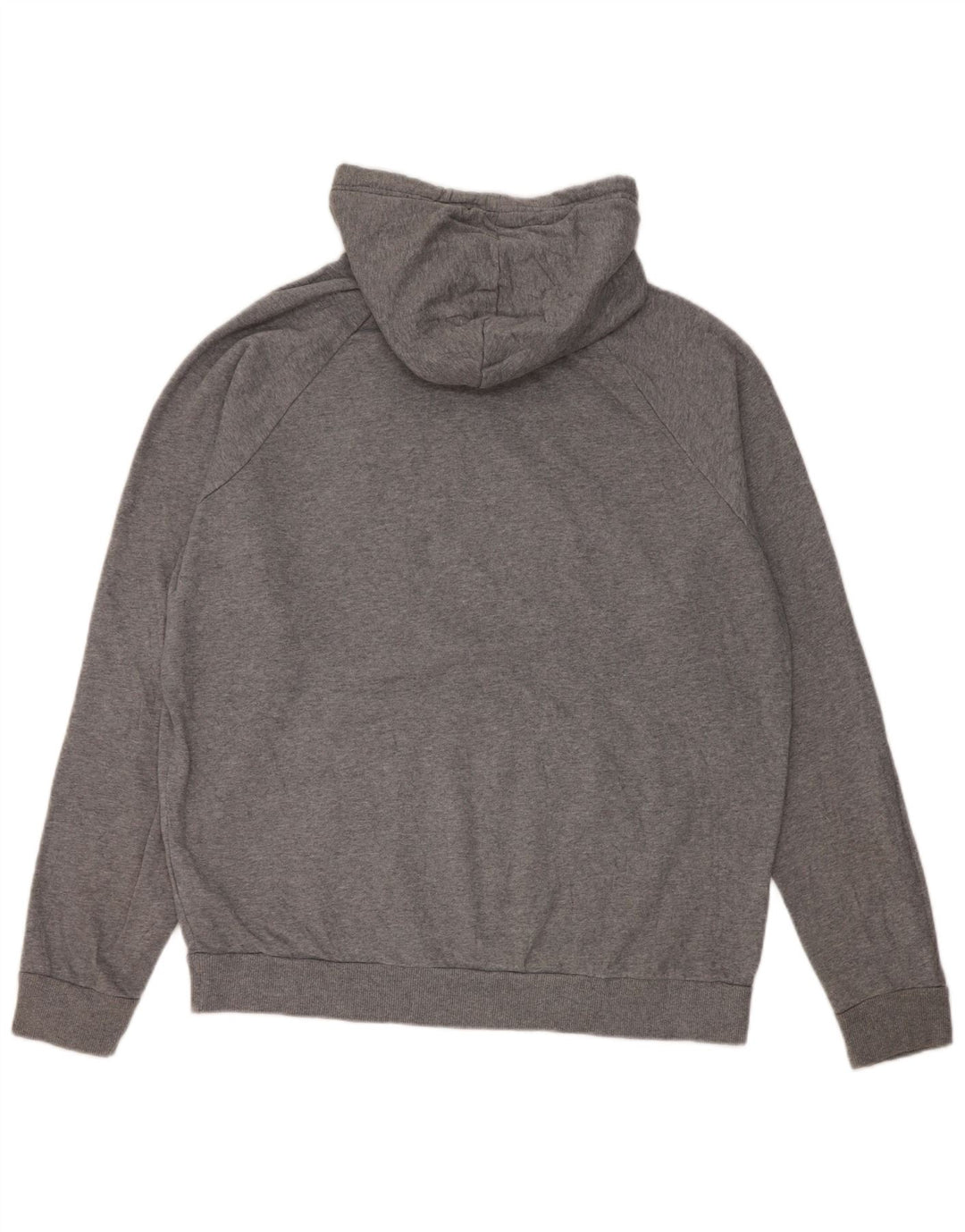 Suéter com capuz gráfico masculino Under Armour grande algodão cinza