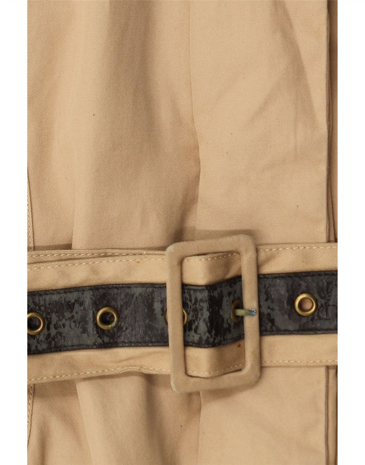 TRUSSARDI JEANS Casaco acolchoado feminino IT 42 algodão bege médio