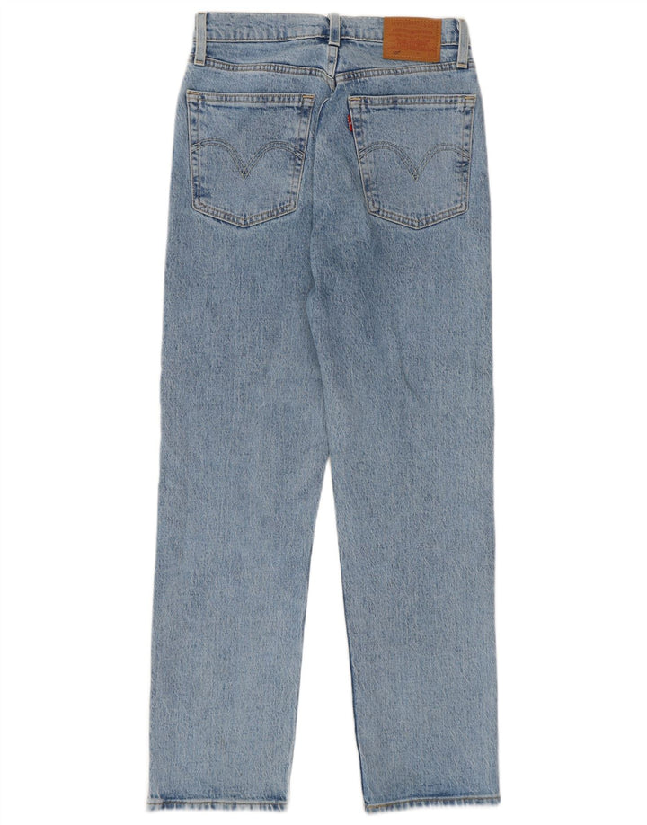 Calça jeans feminina Levi's 501 Straight W25 L26 azul algodão