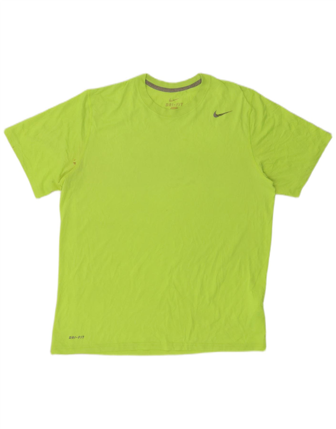 Camiseta masculina NIKE Dri Fit Top grande poliéster verde