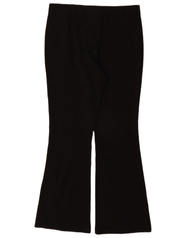Calça feminina Marks & Spencer Flare Suit UK 12 Médio W30 L31 Preta