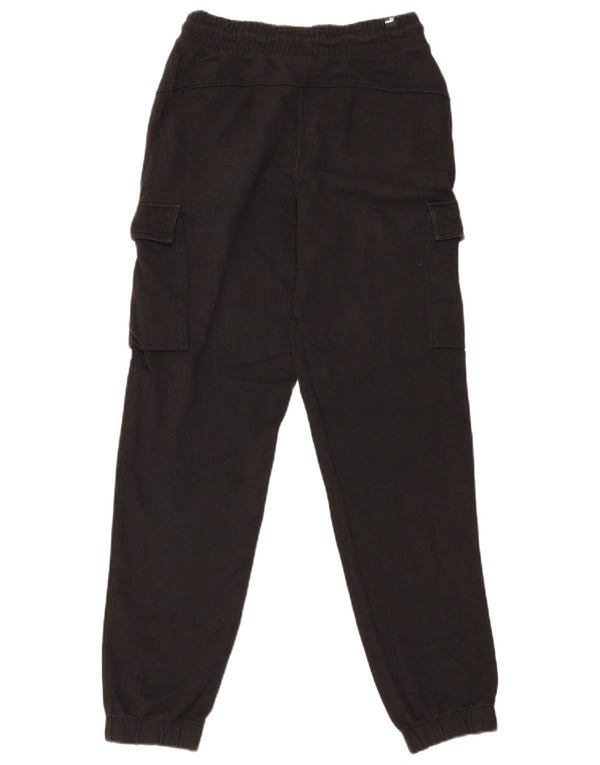 Calça de treino masculina Puma Cargo Joggers pequeno algodão preto