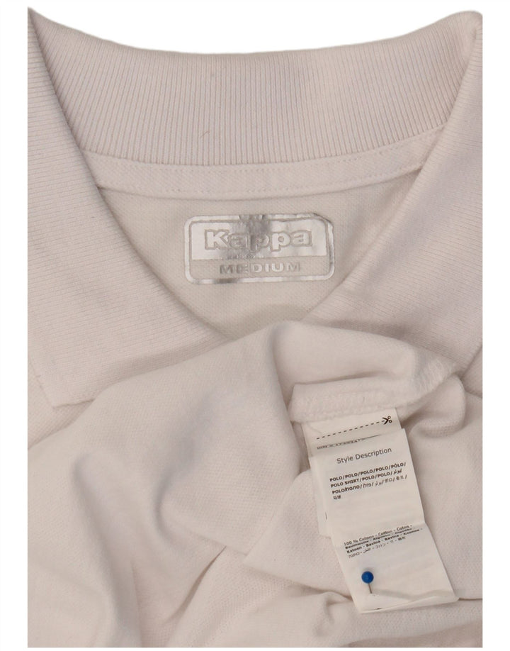 Camisa polo masculina Kappa médio algodão branco
