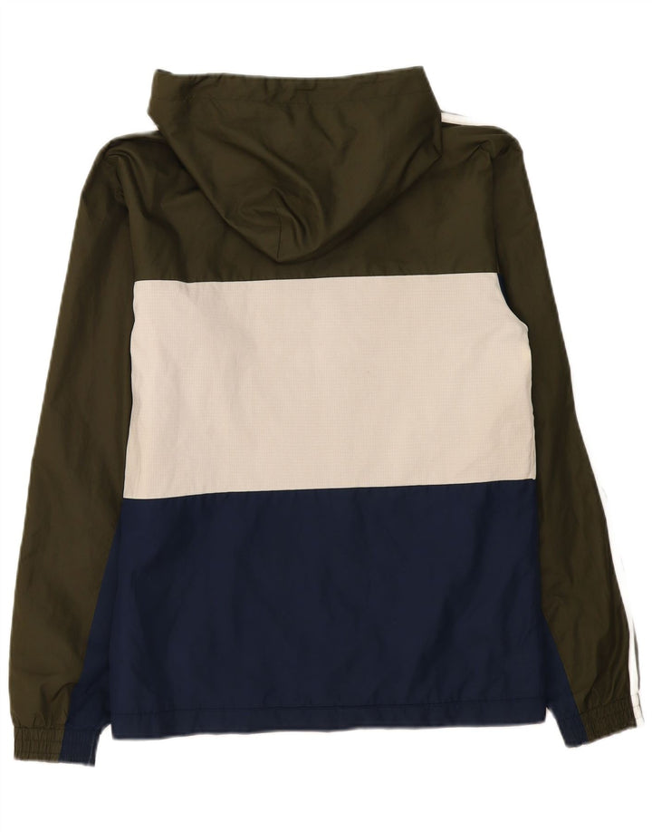 Adidas Mens Hooded Tracksuit Top Jacket Pequeno Colorblock multicolorido