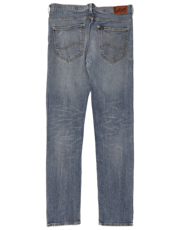 Lee Mens Powell Slim Jeans W33 L34 Azul Algodão