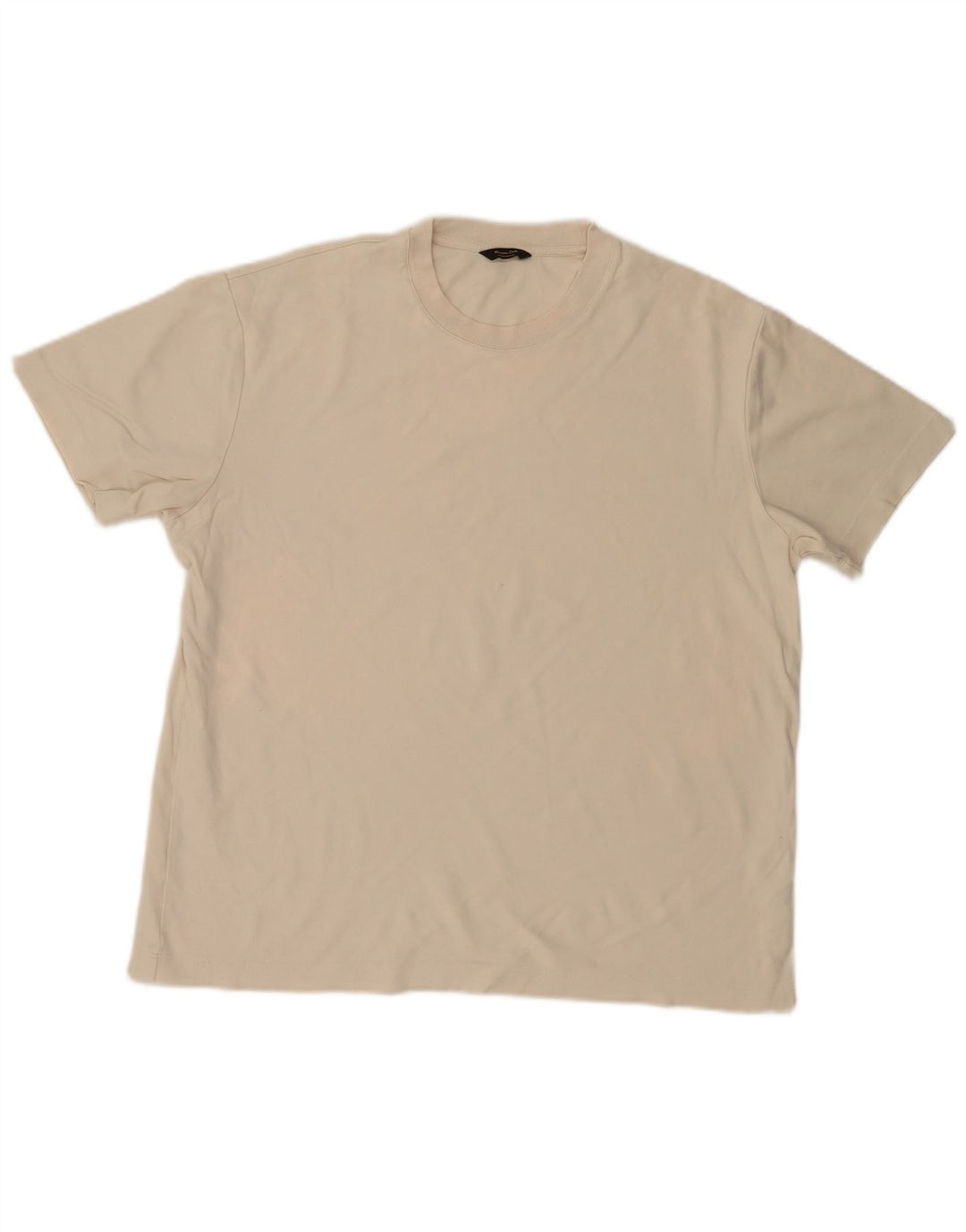 Camiseta masculina MASSIMO DUTTI grande algodão bege