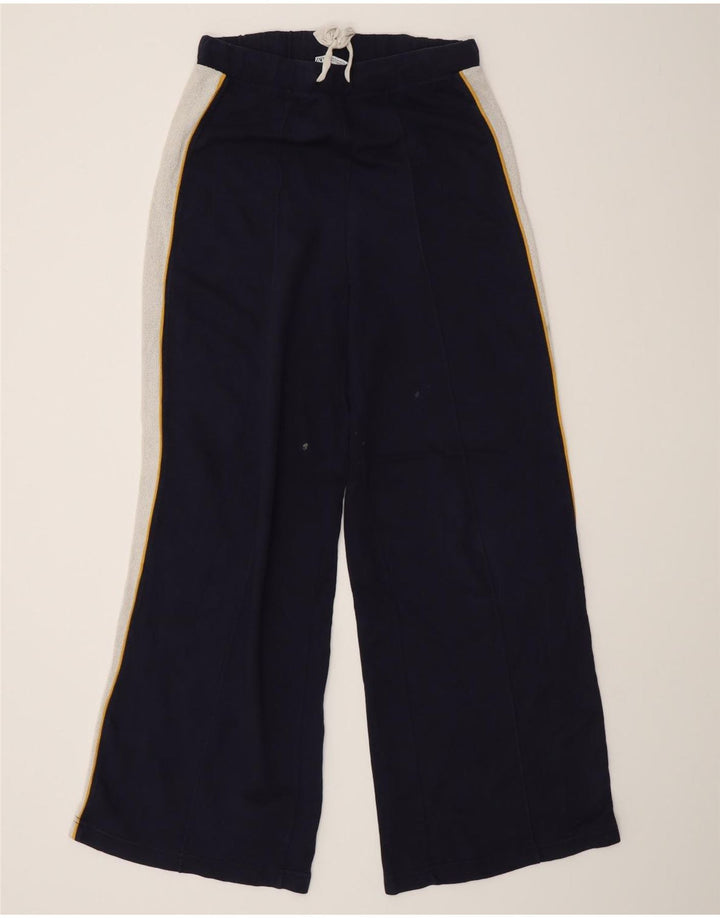 Calça de treino feminina Zara Reino Unido 12 bloco colorido azul marinho médio