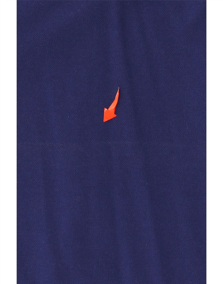 Gant Camisa polo masculina gráfica grande algodão azul marinho