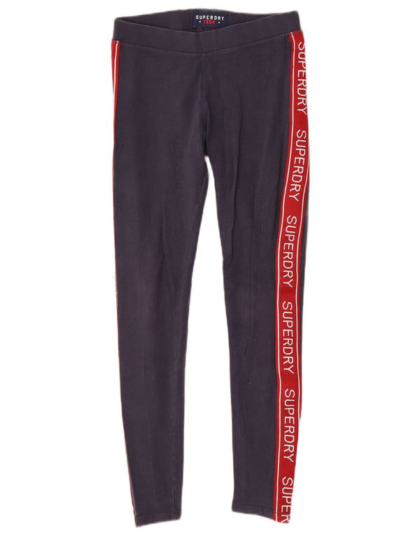 Leggings gráficas femininas Superdry UK 6 XS azul marinho colorblock