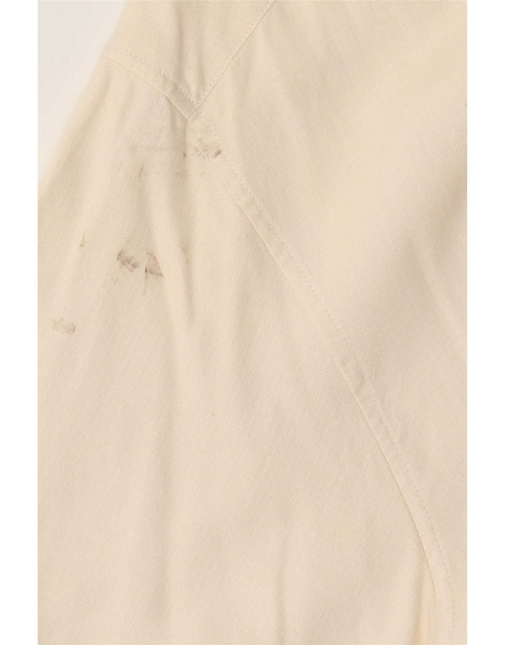 Camisa masculina de manga curta Nautica XL bege seda
