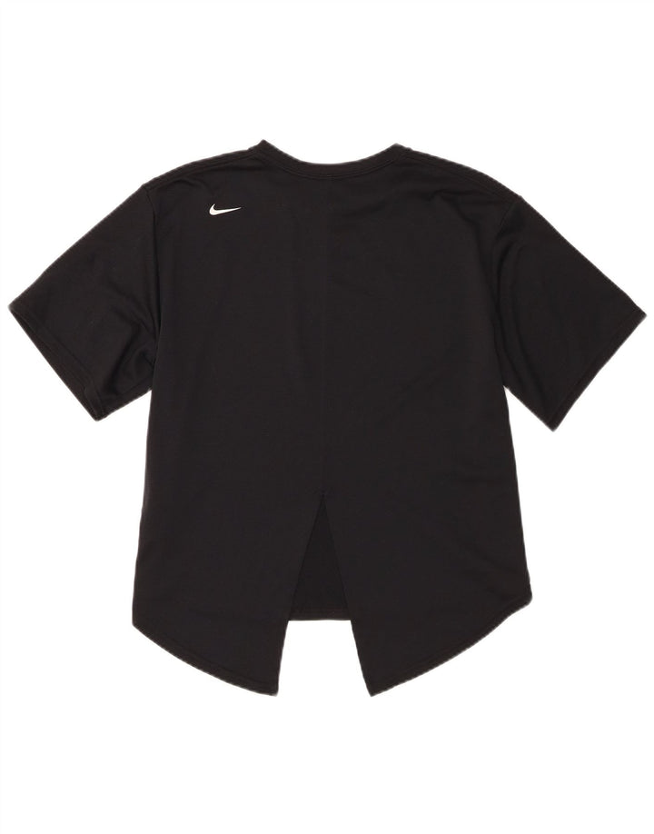 Camiseta Nike Feminina Dri Fit Oversized Graphic Top UK 10 Pequena Preta