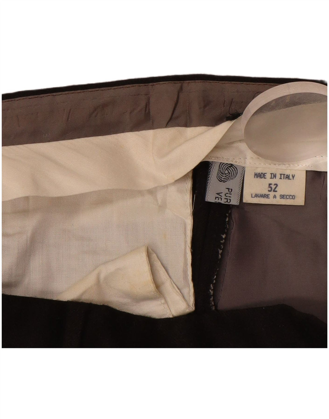 MARCO PLANESIO Masculino Pegged Suit Calça IT 52 XL W34 L33 Lã Preta