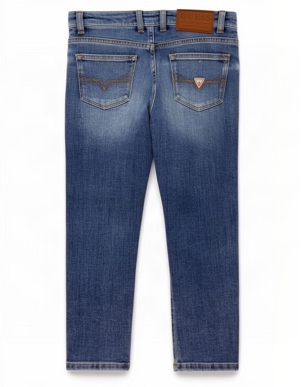 Guess Girls Straight Jeans 5-6 Years W22 L19 Blue Cotton
