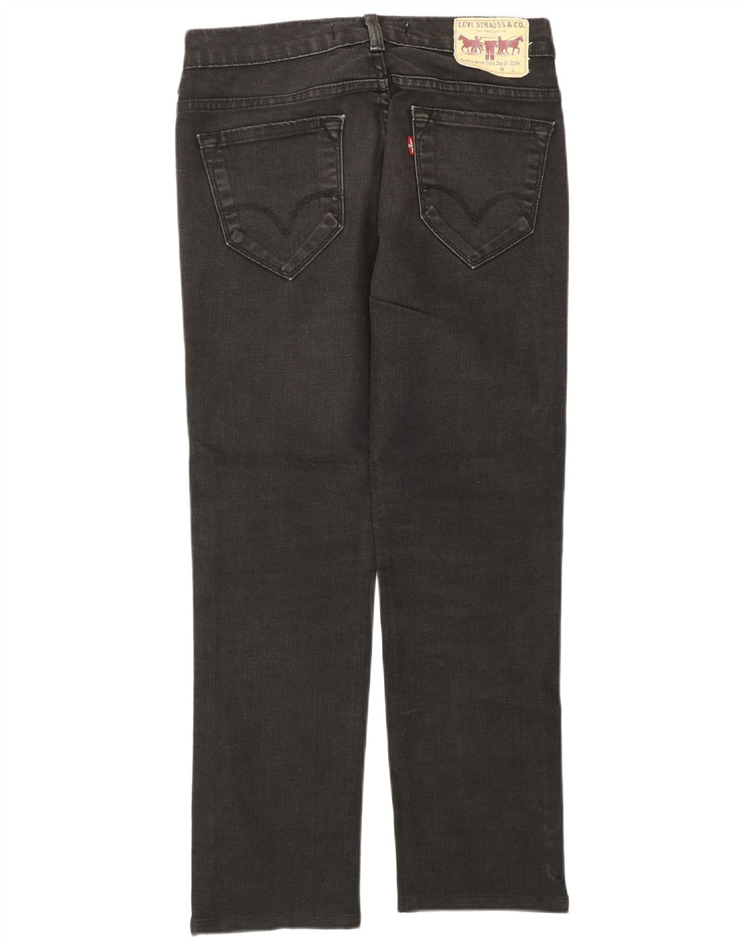 Levi's feminino 519 slim jeans w29 l32 algodão cinza