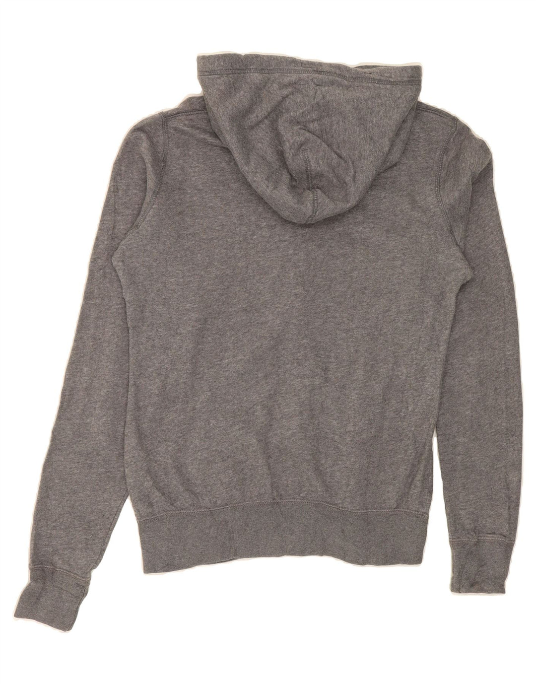 NIKE Womens Graphic Zip Hoodie Sweater UK 10 Small Grey Cotton Vintage Nike and Second-Hand Nike from Messina Hembry 
