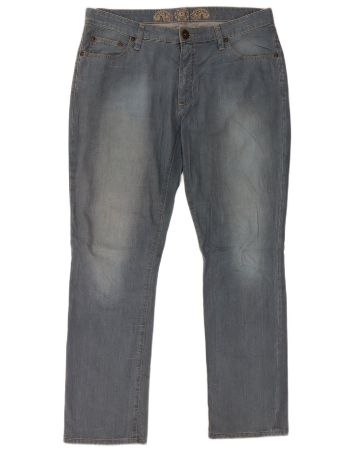 Marlboro Classics Masculino Slim Jeans W32 L29 Azul Algodão