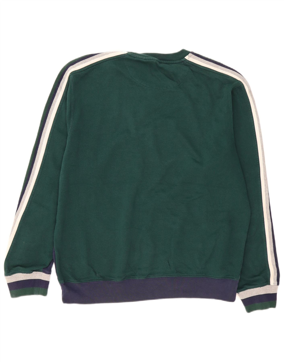 Moletom gráfico masculino Chaps Jumper grande algodão colorblock azul marinho