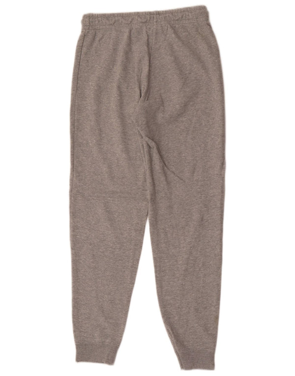 Calça de treino feminina Nike Joggers UK 8 pequena cinza manchada de algodão