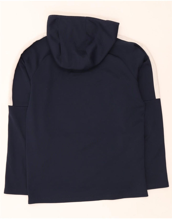 Jumper com capuz Nike masculino Dri Fit pequeno azul marinho colorblock poliéster