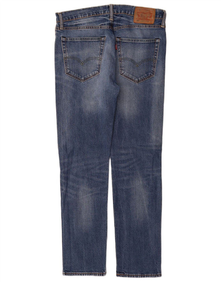 Levi's Masculino 502 Tapered Jeans W32 L32 Azul Algodão