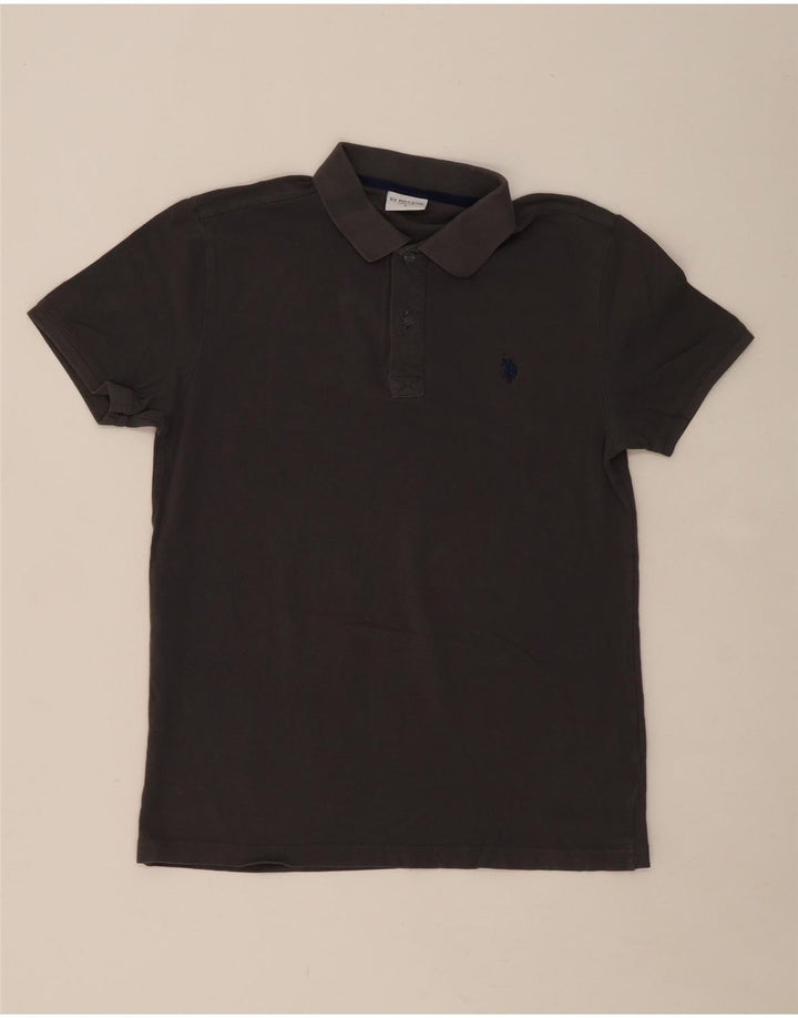 U.S. POLO ASSN. Mens Polo Shirt Large Grey Cotton Vintage U.S. Polo Assn. and Second-Hand U.S. Polo Assn. from Messina Hembry 