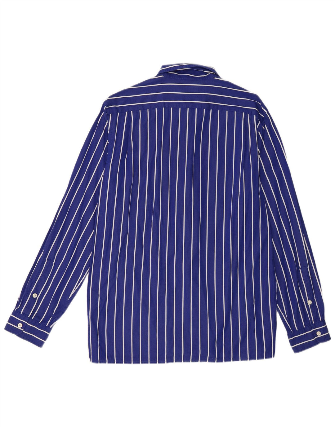 Polo Ralph Lauren Camisa masculina de algodão listrado azul médio