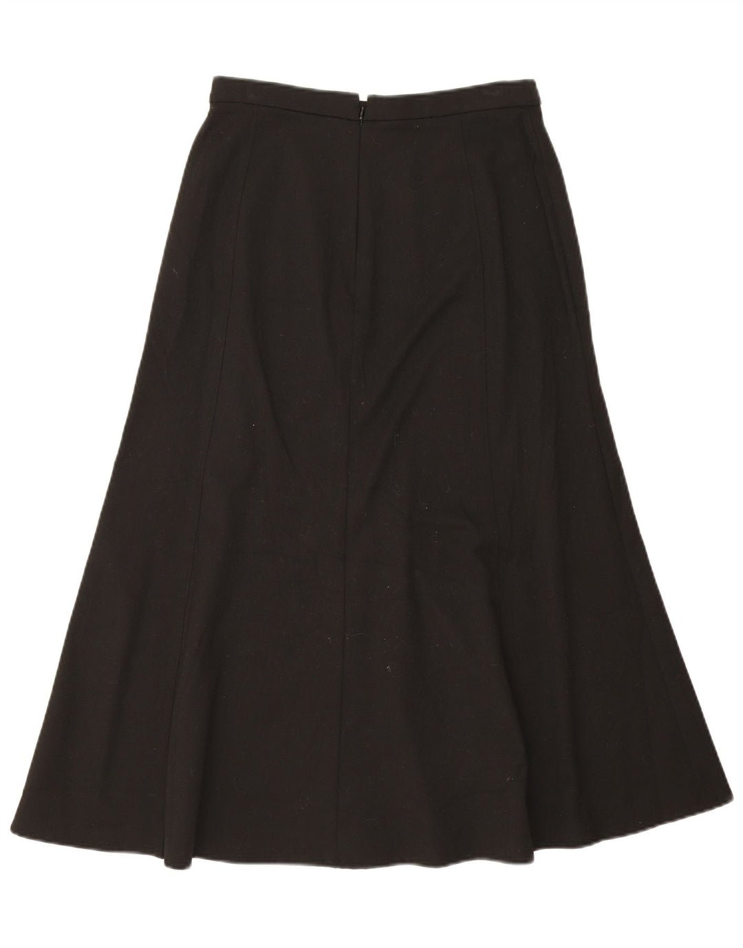 Saia trompete feminina Orvis EUA 12 médio W28 poliéster preto