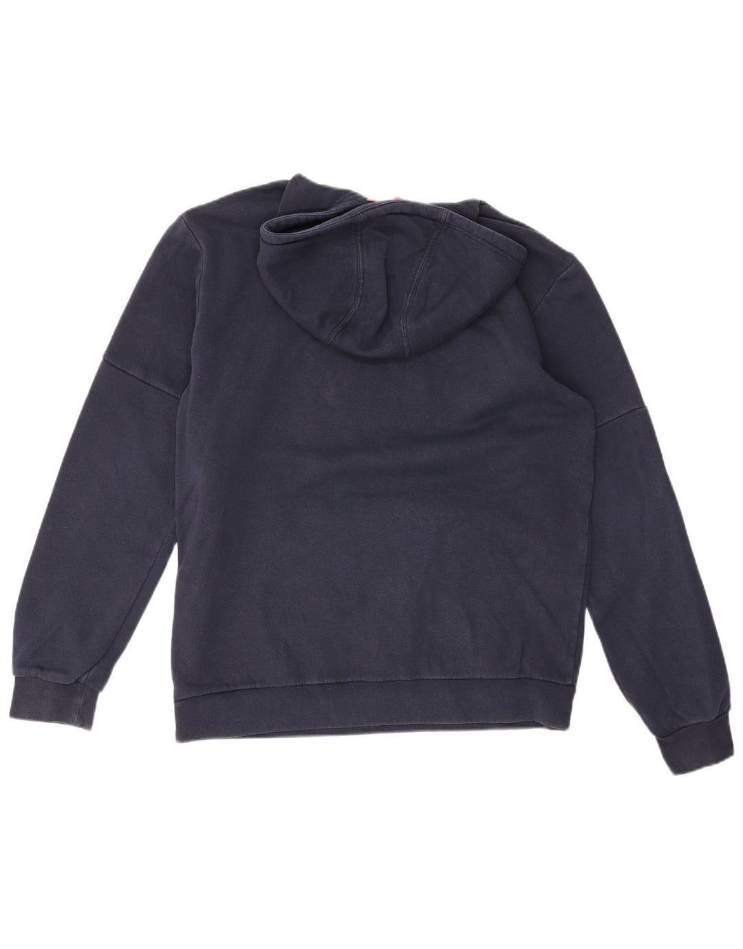 Adidas Mens Hoodie Jumper Médio Azul Marinho Algodão