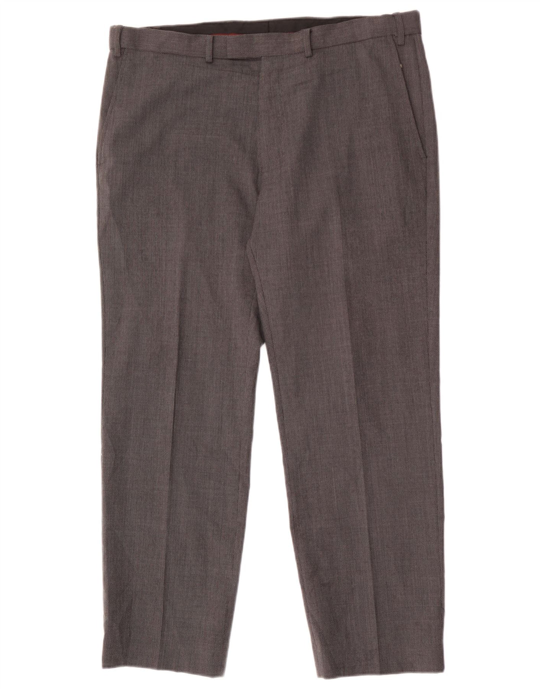 Calça masculina Marks & Spencer reta regular fit W36 L29 lã cinza