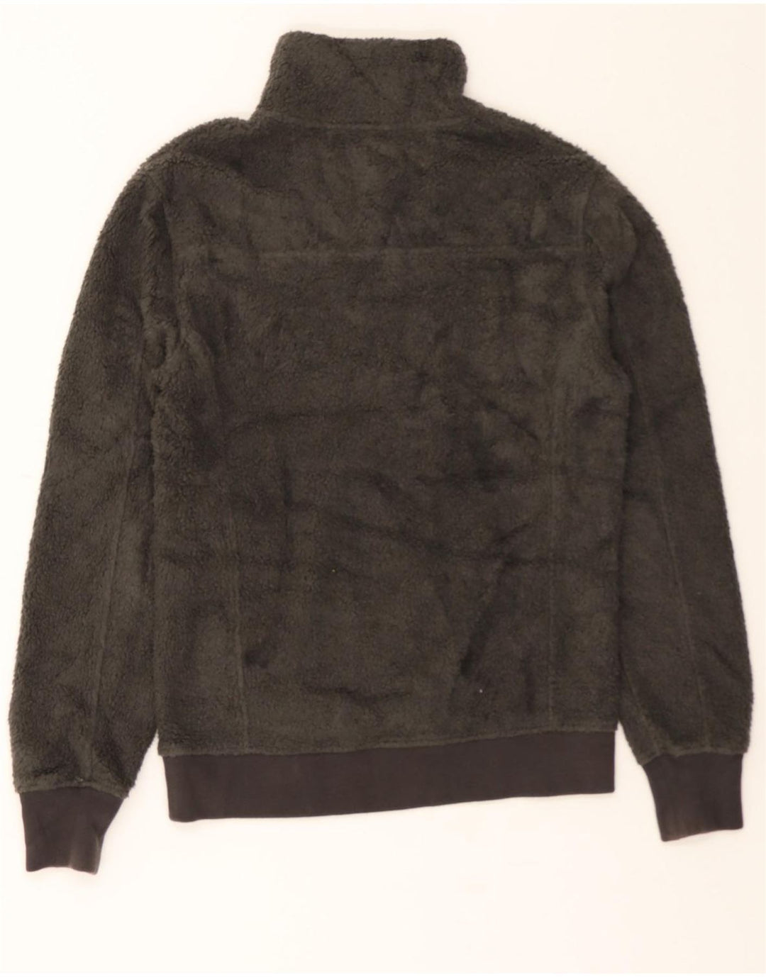 J. CREW Womens Button Neck Fleece Jumper XS Grey Acrylic Vintage J. Crew and Second-Hand J. Crew from Messina Hembry 