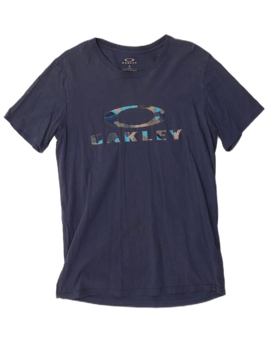 Camiseta masculina Oakley Regular Fit Graphic Top Médio Azul Marinho